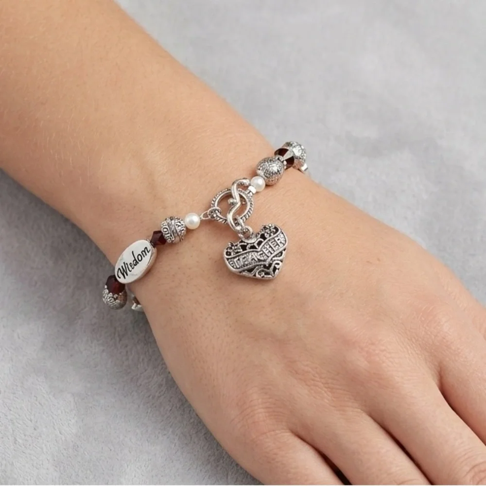 Expressively Yours Teacher Charm Bracelet | Inspire Wisdom Gift